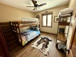 Fun space for kids to sleep. Bunk bed that is full over full